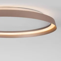 Plafoniere Moderne-Selezionato da Mazzolaluce Plafoniera camera da letto 48w 2700k 4000k champagne marrone rotonda