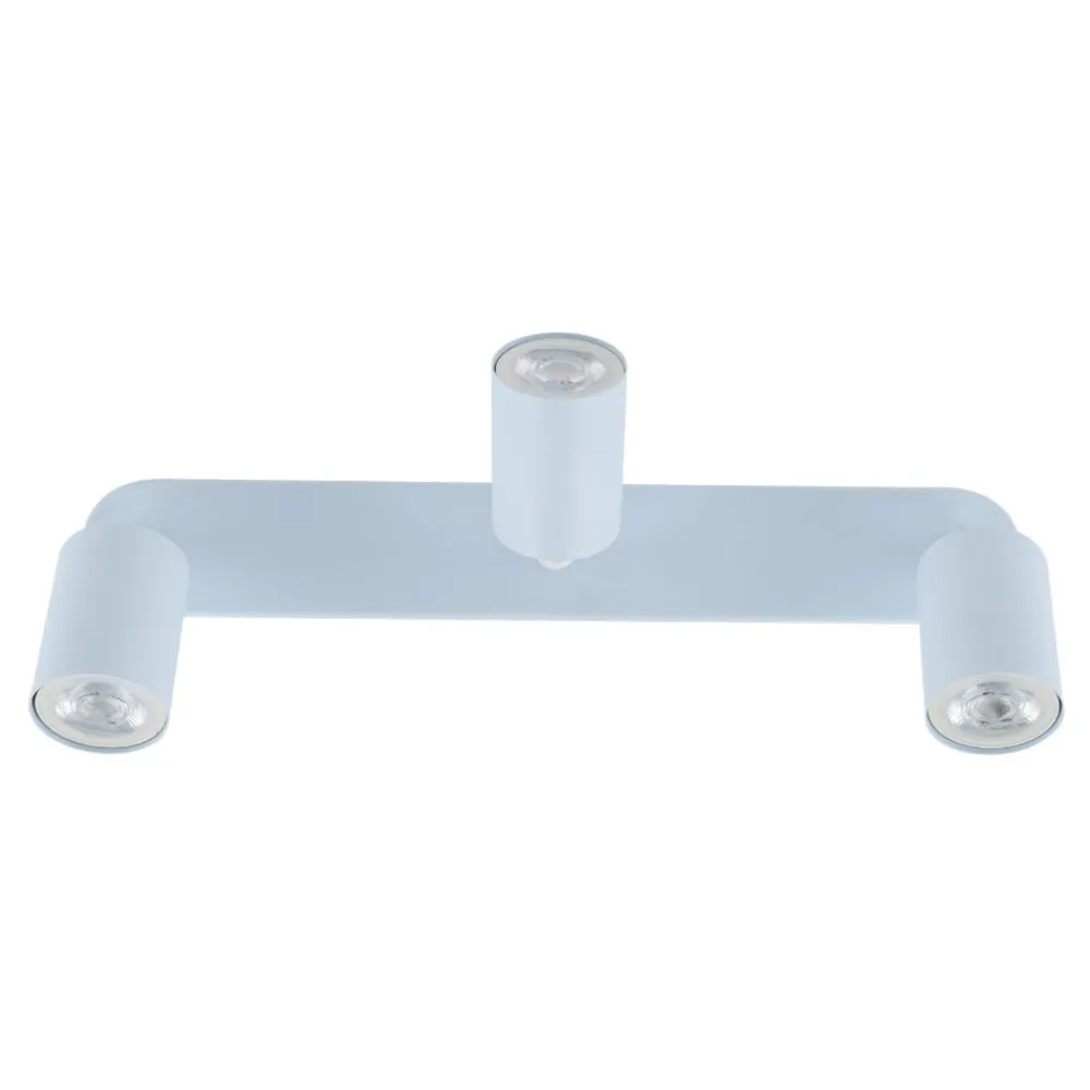 Plafoniere Moderne-Selezionato da Mazzolaluce Plafoniera celeste per cameretta con 3 faretti orientabili