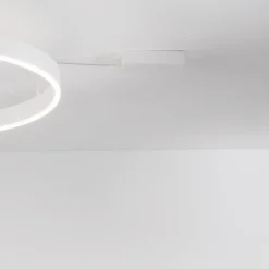 Plafoniere Moderne-Selezionato da Mazzolaluce Plafoniera cerchio 80cm led 50w 3000k bianca dimmerabile