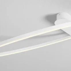 Plafoniere Moderne-Selezionato da Mazzolaluce Plafoniera cerchio design moderna bianca led 30w 3000k dimmerabile