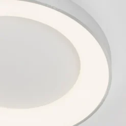Plafoniere Moderne-Selezionato da Mazzolaluce Plafoniera cerchio grigio 60cm rotonda led 3000k dimmerabile moderna