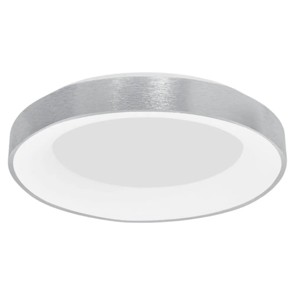 Plafoniere Moderne-Selezionato da Mazzolaluce Plafoniera cerchio grigio 60cm rotonda led 3000k dimmerabile moderna