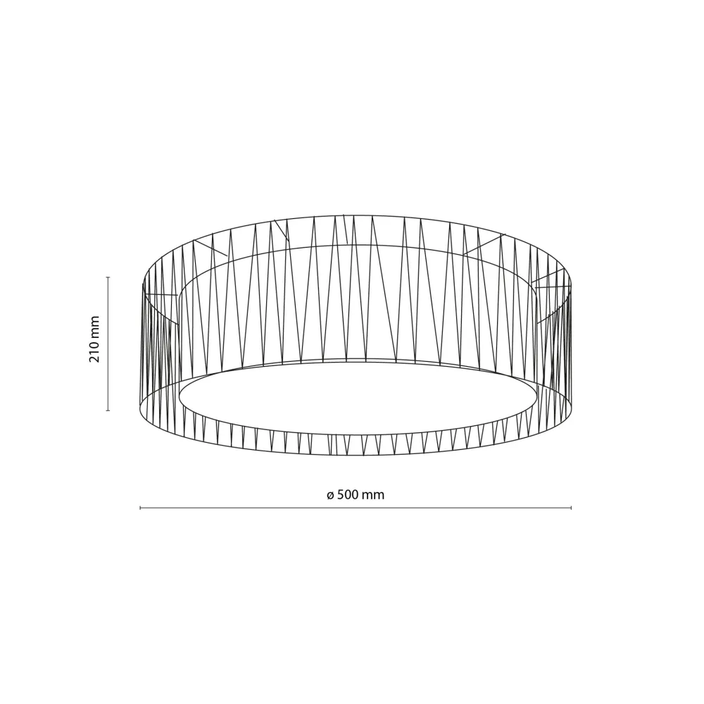 Plafoniere Moderne-Selezionato da Mazzolaluce Plafoniera cilindro 50 cm di tessuto sabbia nero moderna per camera da letto