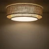 Plafoniere Moderne-Selezionato da Mazzolaluce Plafoniera cilindro di iuta moderna per camera da letto