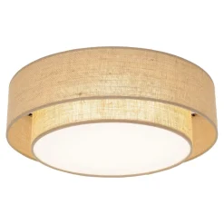 Plafoniere Moderne-Selezionato da Mazzolaluce Plafoniera cilindro di iuta moderna per camera da letto
