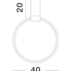 Plafoniere Moderne-Selezionato da Mazzolaluce Plafoniera circolare orientabile led 30w 3000k dimmerabile