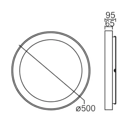 Plafoniere Moderne-Selezionato da Mazzolaluce Plafoniera 50cm anello oro led 45w 2950l con telecomando app