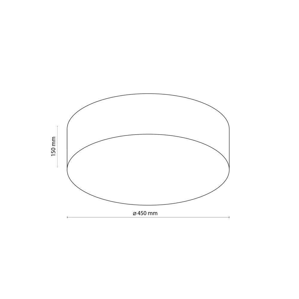 Plafoniere Moderne-Selezionato da Mazzolaluce Plafoniera 45 cm di tessuto bianco cilindro per camera da letto