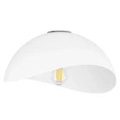Plafoniere Moderne-Selezionato da Mazzolaluce Plafoniera 30cm kiki cupola bianca per cucina moderna