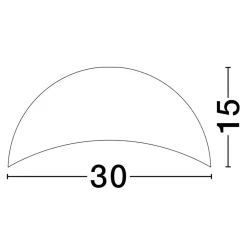 Plafoniere Moderne-Selezionato da Mazzolaluce Plafoniera 30cm kiki cupola bianca per cucina moderna