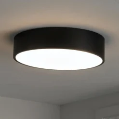 Plafoniere Moderne-Selezionato da Mazzolaluce Plafoniera 50cm led nera design moderna per camera da letto
