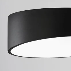 Plafoniere Moderne-Selezionato da Mazzolaluce Plafoniera 50cm led nera design moderna per camera da letto