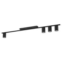 Plafoniere Moderne-Selezionato da Mazzolaluce Plafoniera 100cm nera per cucina moderna