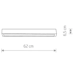Plafoniere Moderne-Selezionato da Mazzolaluce Plafoniera 62 cm per cucina bianca led 11w 3000k moderna