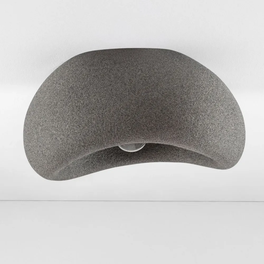 Plafoniere Moderne-Selezionato da Mazzolaluce Plafoniera 40cm per ingresso wabi sabi japandi antracite design