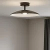 Plafoniere Moderne-Selezionato da Mazzolaluce Plafoniera 40cm piatto vetro fume led 3000k per cucina