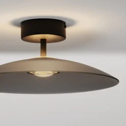 Plafoniere Moderne-Selezionato da Mazzolaluce Plafoniera 40cm piatto vetro fume led 3000k per cucina
