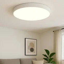Plafoniere Moderne-Selezionato da Mazzolaluce Plafoniera 65cm rotonda bianca led 2700k 3300k 4000k dimmerabile