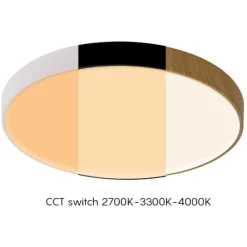 Plafoniere Moderne-Selezionato da Mazzolaluce Plafoniera 65cm rotonda bianca led 2700k 3300k 4000k dimmerabile