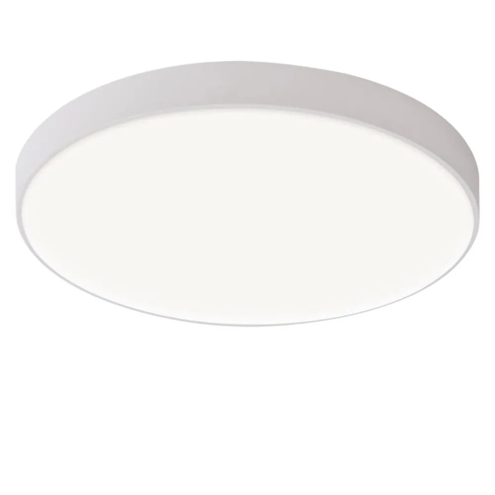 Plafoniere Moderne-Selezionato da Mazzolaluce Plafoniera 65cm rotonda bianca led 2700k 3300k 4000k dimmerabile