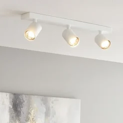 Plafoniere Moderne-Top Light Plafoniera con 3 faretti led bianca per cucina toplight
