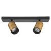 Plafoniere Moderne-Selezionato da Mazzolaluce Plafoniera con 2 faretti orientabili nero oro