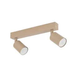 Plafoniere Moderne-Selezionato da Mazzolaluce Plafoniera con 2 faretti sabbia orientabili