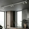 Plafoniere Moderne-Perenz Illuminazione Plafoniera con lampade orientabili bianca 200cm oddy perenz
