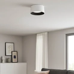 Plafoniere Moderne-Selezionato da Mazzolaluce Plafoniera cono bianco nero per cucina moderna led 24w 3000k