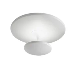 Plafoniere Moderne-Fabas Luce Plafoniera conrad moderna bianca per soggiorno