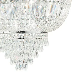 Plafoniere Moderne-Ideal Lux Plafoniera contemporanea dubai pl6 cromo cristalli