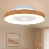 Ventilatori Da Soffitto-Selezionato da Mazzolaluce Plafoniera con ventilatore a soffitto di legno silenzioso 18mq con telecomando