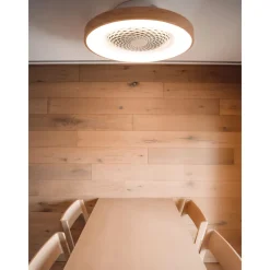 Ventilatori Da Soffitto-Selezionato da Mazzolaluce Plafoniera con ventilatore a soffitto di legno silenzioso 18mq con telecomando