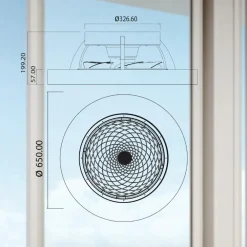 Ventilatori Da Soffitto-Selezionato da Mazzolaluce Plafoniera con ventilatore a soffitto di legno silenzioso 18mq con telecomando