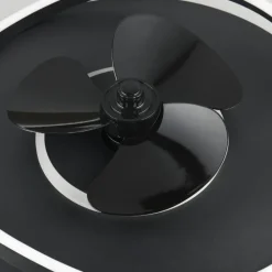 Ventilatori Da Soffitto-Selezionato da Mazzolaluce Plafoniera con ventilatore da soffitto nero luce telecomando