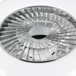 Ventilatori Da Soffitto-Selezionato da Mazzolaluce Plafoniera con ventilatore da soffitto bianco luce telecomando