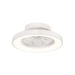 Ventilatori Da Soffitto-Selezionato da Mazzolaluce Plafoniera con ventilatore led cct bianco stanza 13mq con telecomando