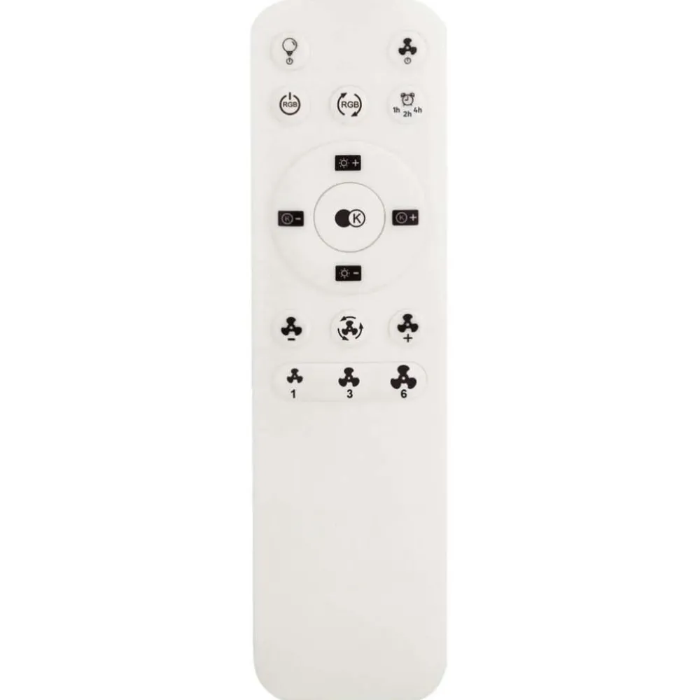 Ventilatori Da Soffitto-Selezionato da Mazzolaluce Plafoniera con ventilatore led cct bianco stanza 13mq con telecomando
