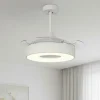 Ventilatori Da Soffitto-Selezionato da Mazzolaluce Plafoniera con ventilatore mini bianca 13mq led cct dimmerabile con telecomando e app