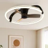 Ventilatori Da Soffitto-Selezionato da Mazzolaluce Plafoniera con ventilatore nero luce telecomando da soffitto