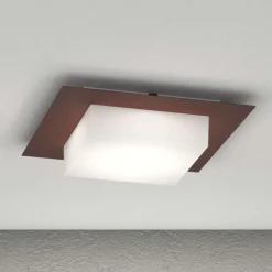 Plafoniere Da Esterno-Top Light Plafoniera corten da esterno quadrata miami ip54