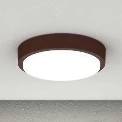 Plafoniere Da Esterno-Top Light Plafoniera corten per esterno balcone rotonda baku