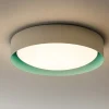 Plafoniere Moderne-Linea Light Plafoniera crew 2 led 12w 3000k sabbia verde