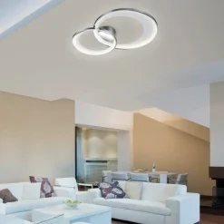 Plafoniere Moderne-Selezionato da Mazzolaluce Plafoniera cromo lucido design moderna led 29w 3000k dimmerabile