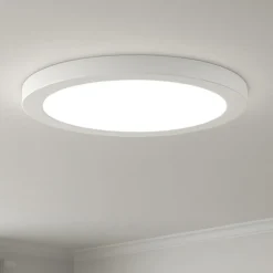 Plafoniere Moderne-Selezionato da Mazzolaluce Plafoniera cucina bianca rotonda tricolor led 24w