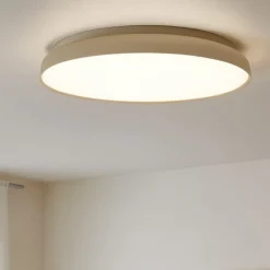 Plafoniere Moderne-Selezionato da Mazzolaluce Plafoniera cucina moderna disco champagne led dimmerabile design