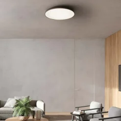 Plafoniere Moderne-Selezionato da Mazzolaluce Plafoniera cucina moderna disco champagne led dimmerabile design