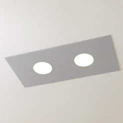 Plafoniere Moderne-Top Light Plafoniera cucina moderna rettangolare grigio