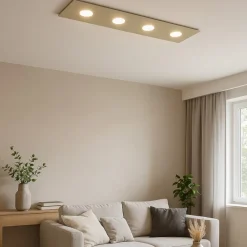 Plafoniere Moderne-Top Light Plafoniera cucina moderna sabbia toplight area