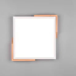 Plafoniere Moderne-Selezionato da Mazzolaluce Plafoniera cucina quadrata bianco legno led 20w 3000k dimmerabile moderna